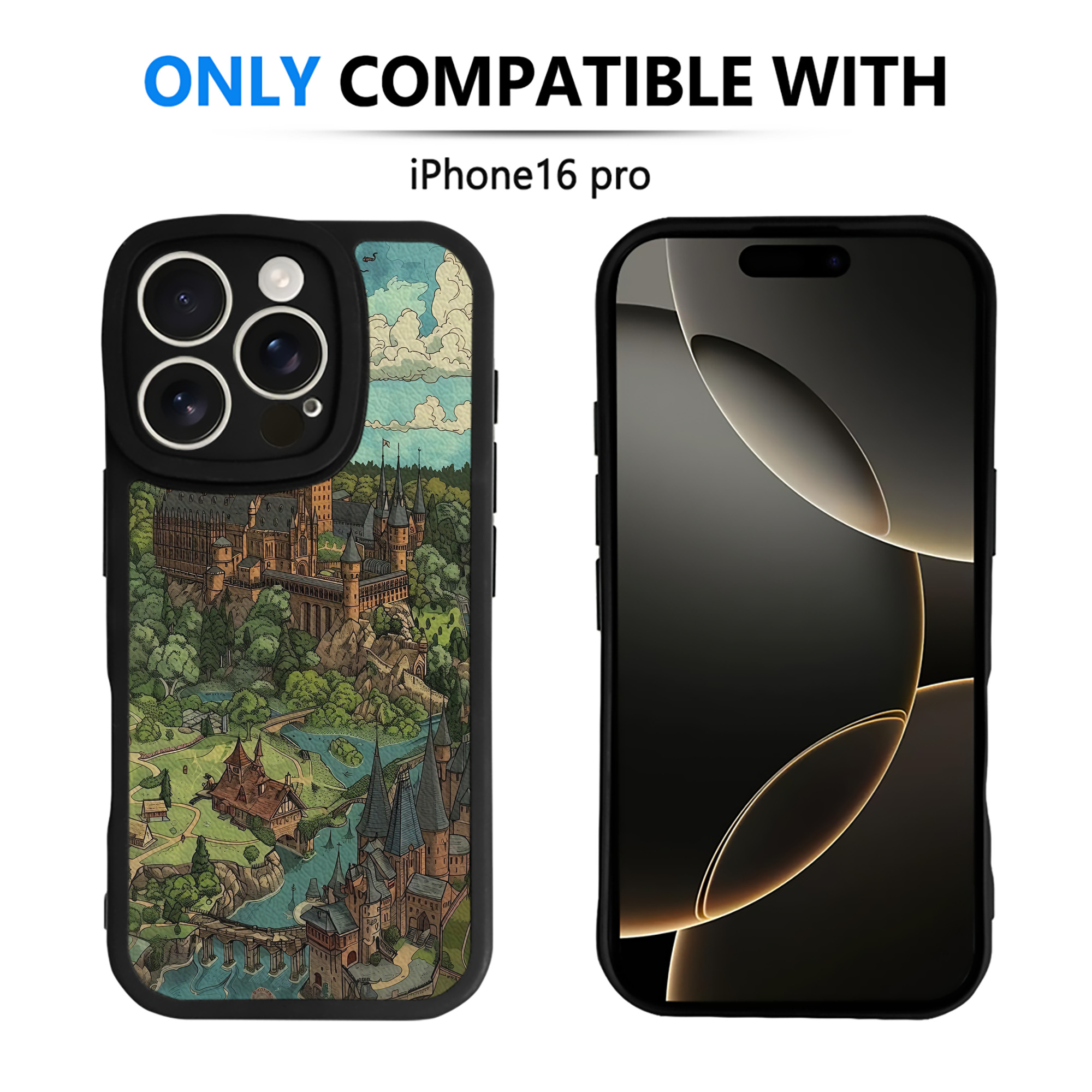 （画像用） Harry Potter ハリー・ポッターシリーズ 【iPhone 16シリーズ対応】シリコンスマホケース（レザー調） 材質：シリコン